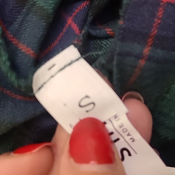 Cargo Pants Joggers Size Small Green Blue Plaid Streetwear Trendy Everyday Cute - Picture 5 of 8